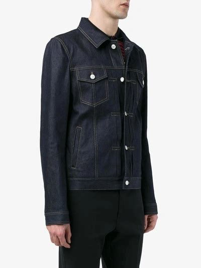 gucci raw japanese denim jacket|gucci denim jacket modern.